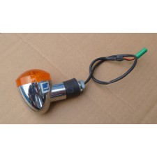 BLINKR ZADNÍ LEVÝ CHROM - JAWA 300CL + MODEL 42 + PÉRÁK - (ZÁNOVNÍ DÍL)